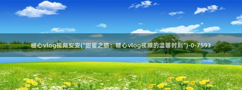 糖心vlog金